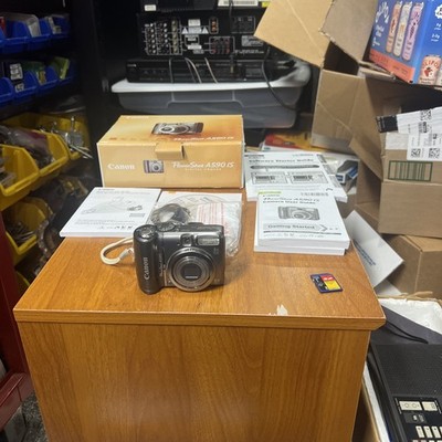 Canon PowerShot A590 IS 8.0MP Compact Camera 4x Zoom IS Flash. Tested And Works