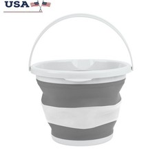 Collapsible 10L Bucket Lightweight Durable Storage Home Beach Car Cleaning New