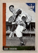 Carl Erskine 2022 Panini Diamond Kings #14 Brooklyn Dodgers Baseball Card