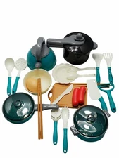 MINI Toy Kitchen Set for Kids – Pots, Pans, Utensils & Play Food Accessories