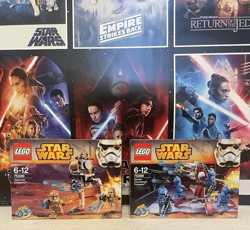 Lego Star Wars: 75089 Geonosis Troopers & 75088 Senate Commando Troopers - New
