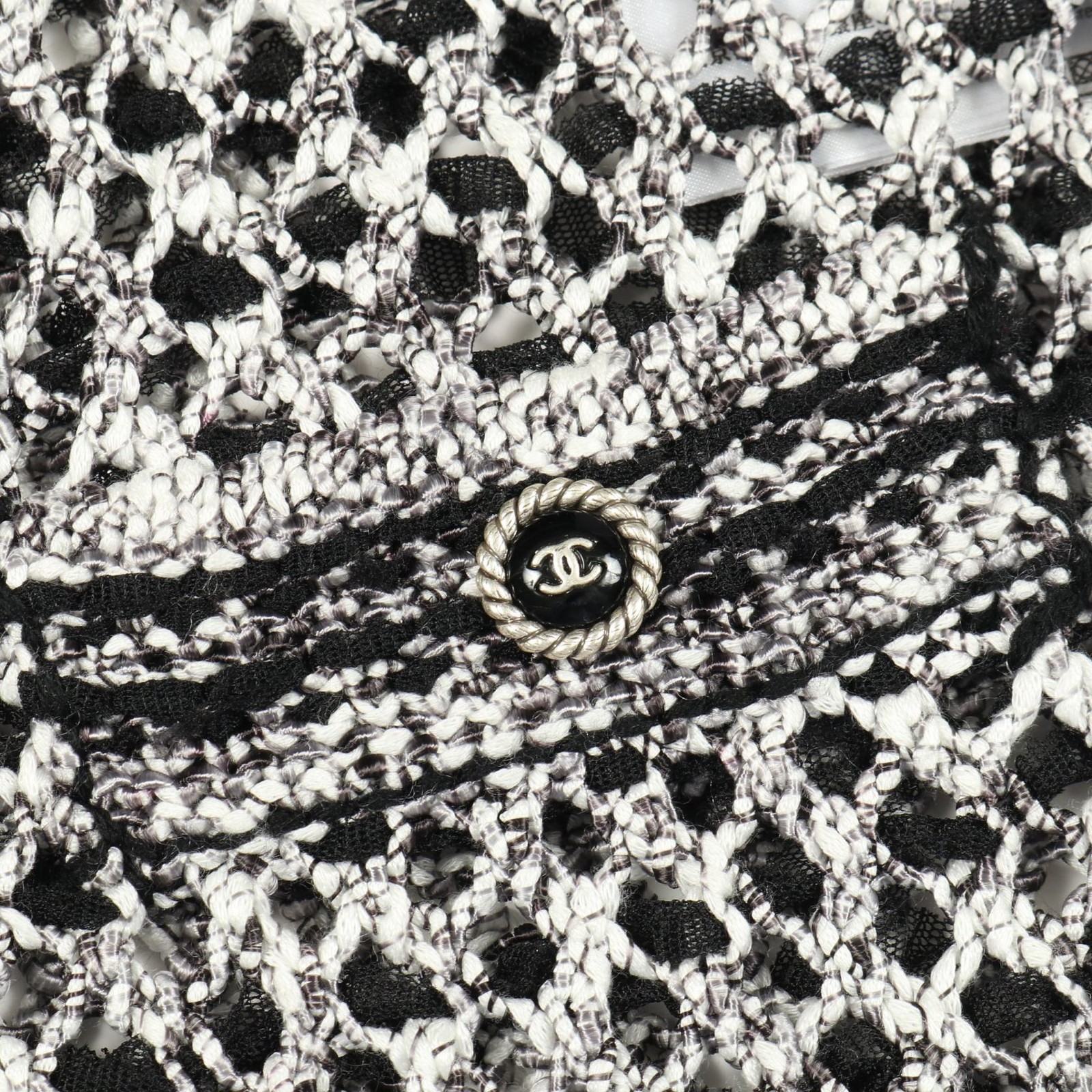 CHANEL COCO Mark Button See-through Cardigan #36 … - image 12