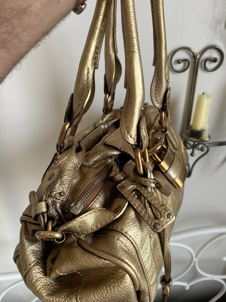 Bolso de hombro Chloe Paddington de herrajes dorados cromados raros Foto 2 de 4