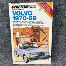 Volvo 1970-1989 1800E 142S 144S 242 244 Turbo Repair Tune-Up Guide Shop Manual