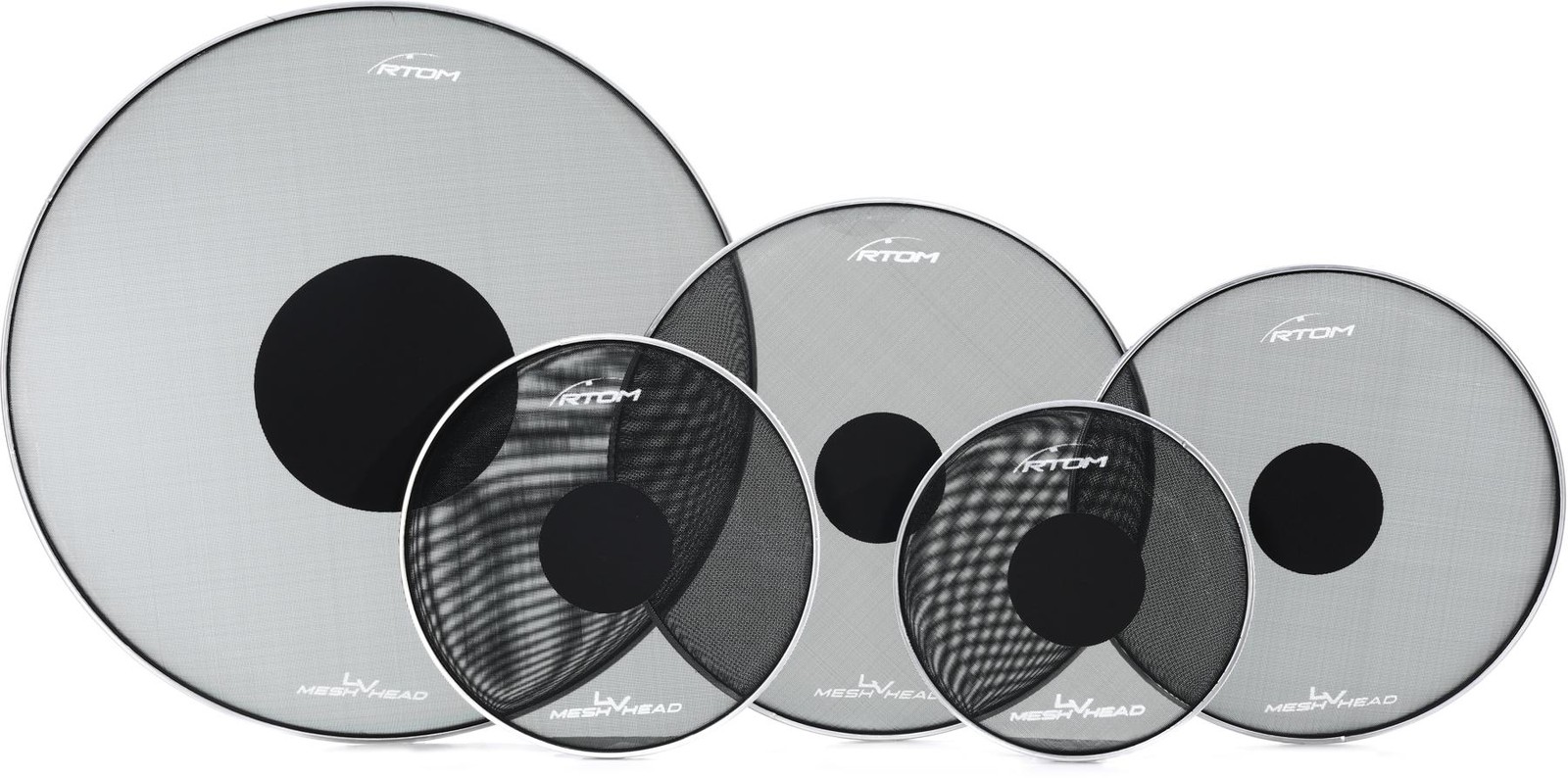RTOM Low Volume Mesh Drumhead, 5 шт. в упаковке — 10/12/14/16/22