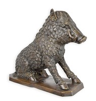 Bronzeskulptur Wildschwein Replikat Retro Design Dekoration