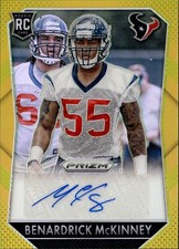 2015 Panini Prizm #RS-BM Benardrick McKinney Rookie Signatures Gold Prizm #/10