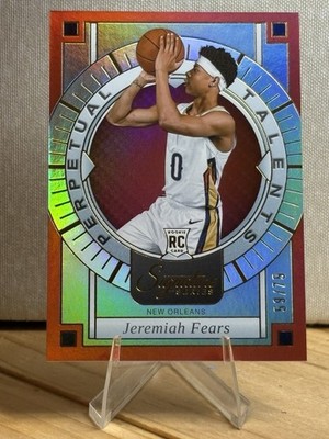 2025-26 Signature Series Jeremiah Fears Perpetual Talents Red Parallel #/75