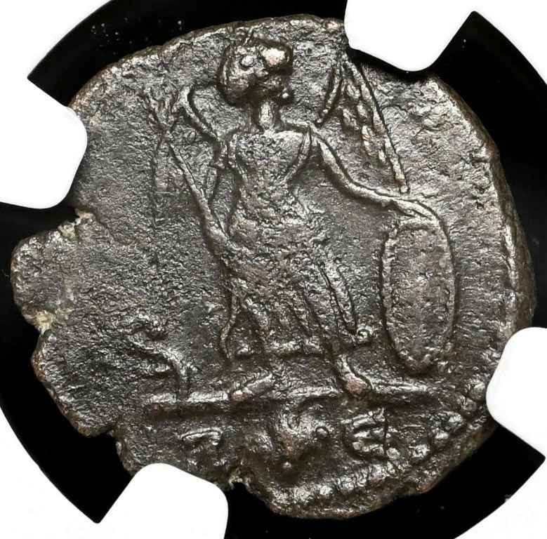 Constantine I the Great 307-337 AD, Roman Empire AE3/4 Bi Nummus Bible Coin, NGC - Image 2 of 4