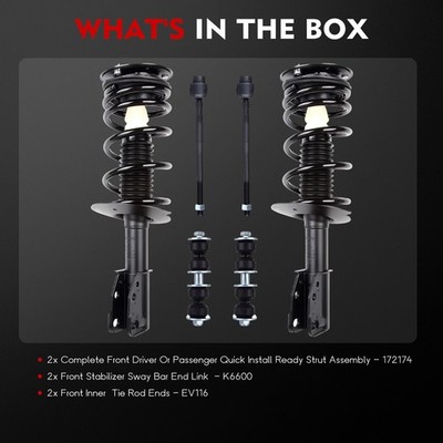 Complete Front Struts & Sway Bar End Link For CHEVROLET CAVALIER PONTIAC SUNFIRE