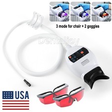 Dental Mobile Teeth Whitening Machine Lamp Bleaching Cold 8 LED Light 2 Goggles