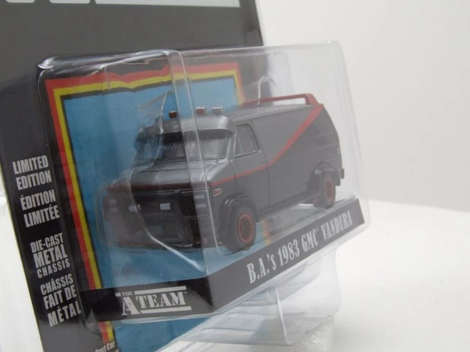 GMC Vandura a-Team Van 1983 Tv-Serienmodell Negro Modelo 1:64 Greenlight - Imagen 2 de 3