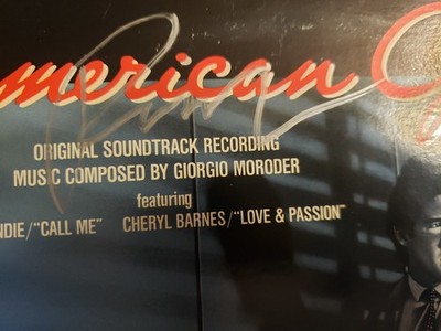 hand signed richard gere 1980s VG+ Giorgio Moroder   American Gigolo LP33