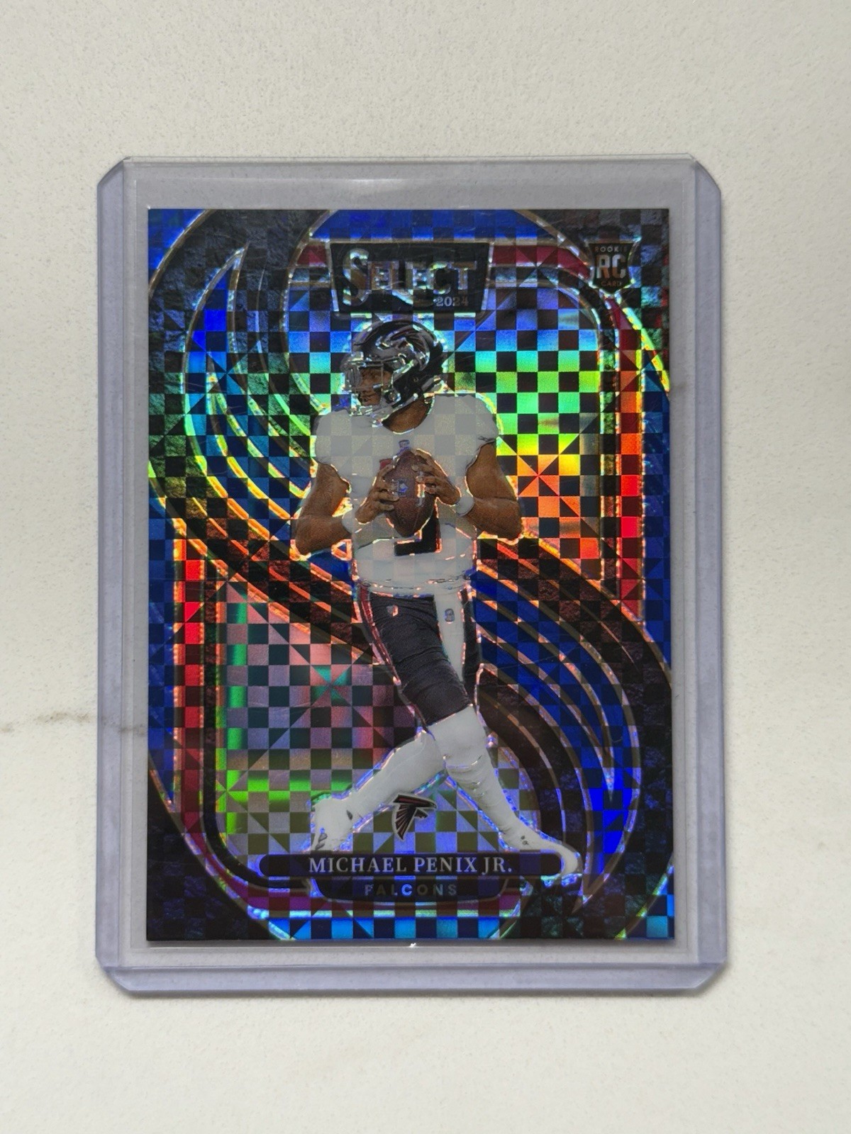 2024 Select Michael Penix Jr. Blue Prizm /175 RC Falcons Rookie SP #110