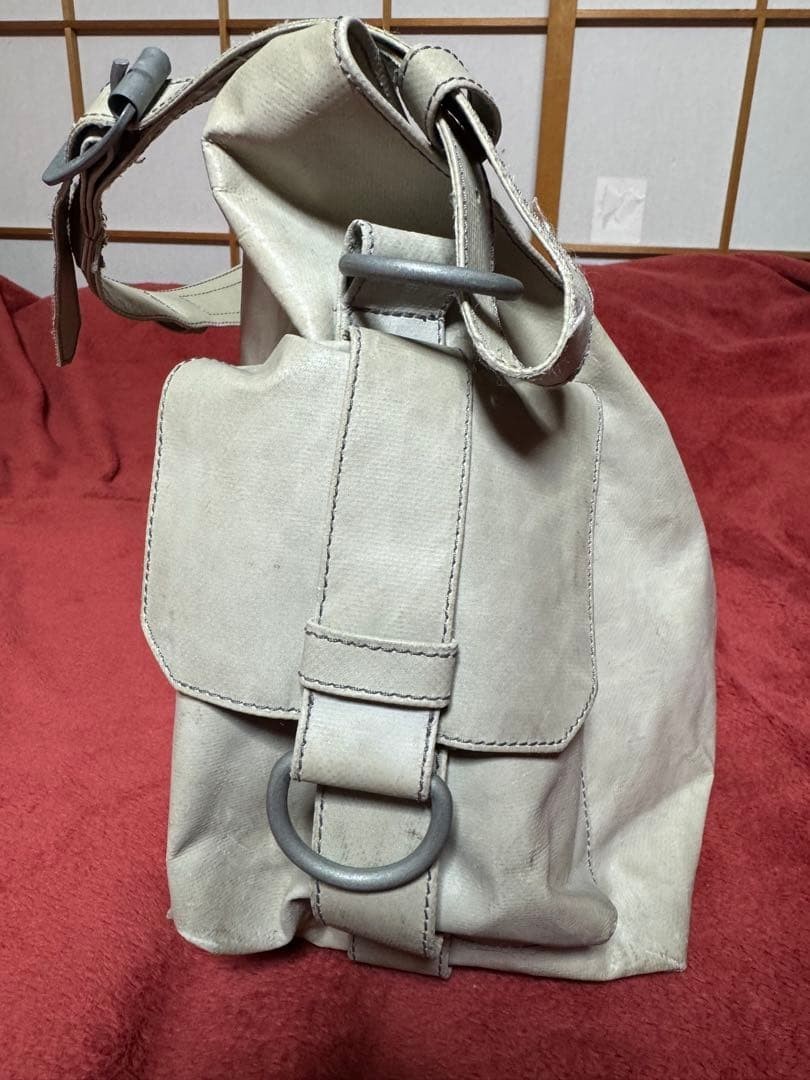 FREITAG Reference Large Travel Shoulder Boston Bag Gray Rare Discontinued White image 4