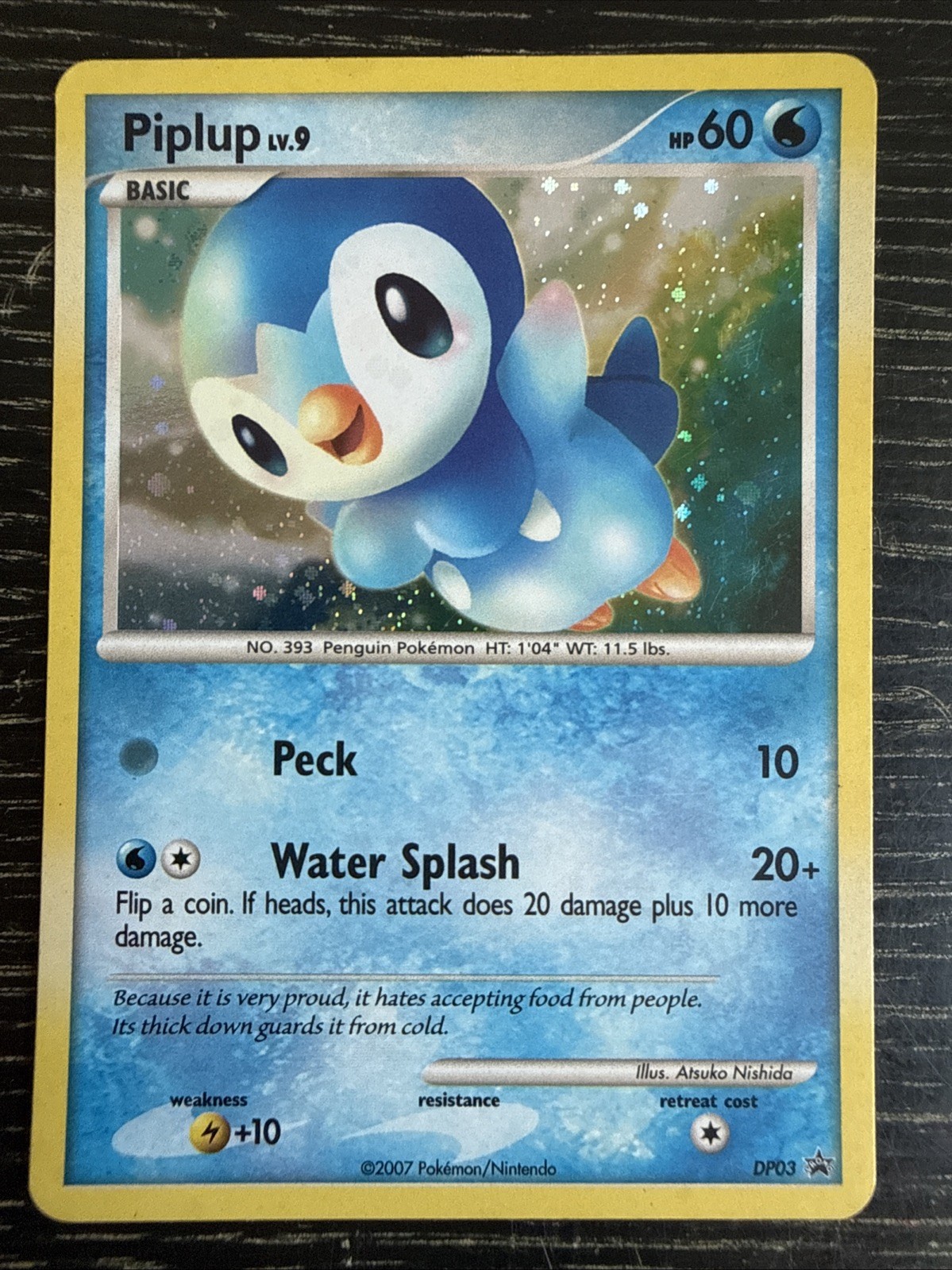 Pokémon Diamond and Pearl: Piplup #DP03 Promo Card-Near Mint