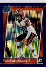 2021 Donruss Optic #252 Greg Newsome II Purple Shock Rookie (G)