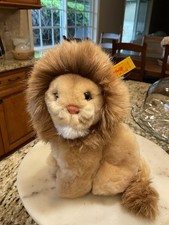 Steiff Lion 077180 Made In Germany Plush Stuffed Animal