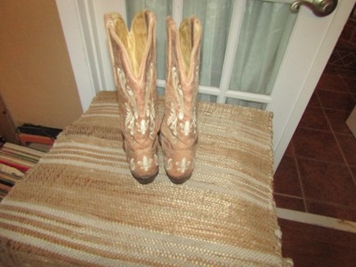 Bottes cuir vintage Corral femme pointure 7,5 M C1029
