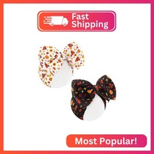 Lanmerry Thanksgiving Fall Baby Girl Bows Turkey Headbands for Baby Girls Handma