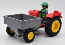 Trattore da raccolta Playmobil Geobra Country. Playset cortile fattoria. Germ...