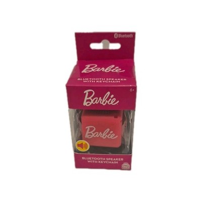  BARBIE Bitty Box, Bluetooth Speaker Miniature With Keychain Pink 