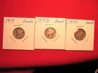 1919 PDS MERCURY DIMES,  SILVER, FREE SHIPPING (#801B)