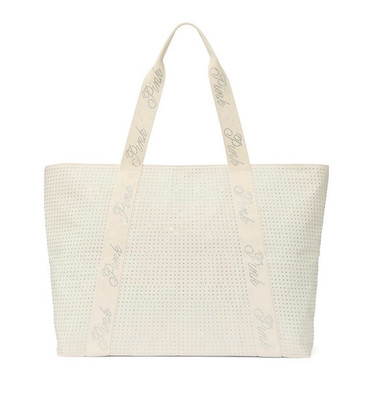 VS PINK  Women's White Bling Tote Bag with Logo 