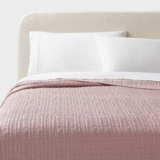 Full/Queen TENCEL Quilt Blush - Threshold: OEKO-TEX Certified Lightweight Woven