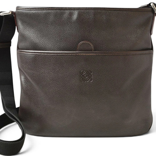 Loewe Shoulder Bag, Men's Leather Dark Brown GZl1li04