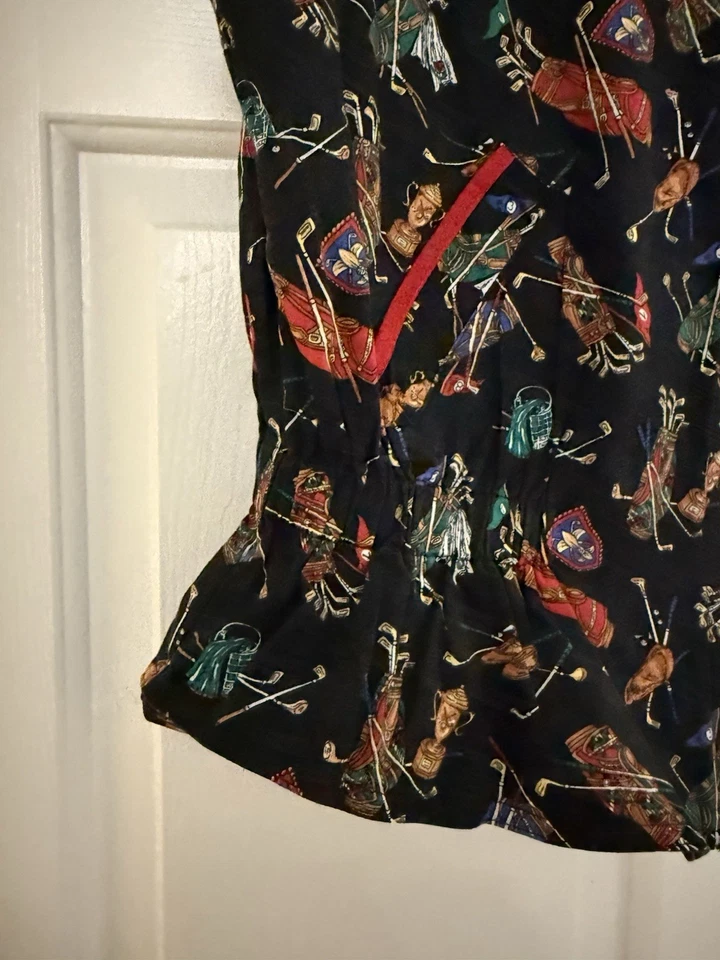 Vintage Golf Vest Women's Medium Line Up Full Zip Classy Retro 90s - Image 4 of 4