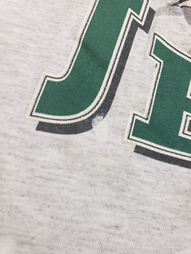 Vtg New York Jets Jack Davis Nutmeg Mills Grey T-shirt Small NFL Football 1993 - Picture 4 of 13
