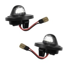2PCS Full LED License Plate Light Tag Lamp Assembly, 6500K White Car Tag Light