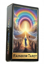 Cartas del Tarot Arco Iris 78 Mazo Oráculo Colorido Visiones Inglesas Adivinación BLK1117