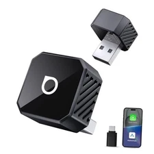  Mini 3.0 (Pot) 2025 2-in-1 Wireless CarPlay/Android Auto Adapter, 5GHz WiFi, 