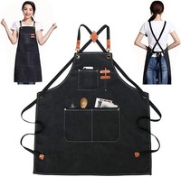 SchüRze KochschüRze,GrillschüRze,Canvas Jeans SchüRze Mit KochschüRze KüCh