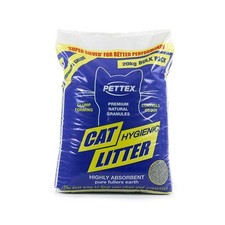 CAT LITTER - Pettex Premium Grey Cat Litter 20kg - CLUMPING 1.27 per kilo