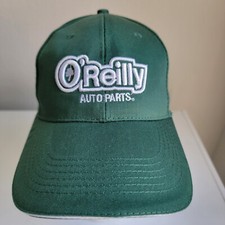 EUC O'Reilly Auto Parts Adjustable Green Baseball Hat Cap Strapback