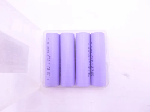 4 Pack 3.7 Volt 3500mAh Lithium Ion Rechargeable Flat Top Battery Cell