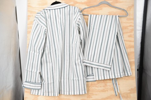 Christian Dior Monsieur NWT! Pajama Set Shirt & Pants Mens XL Striped Nightwear - Picture 12 of 13