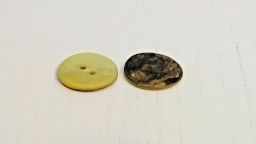 Gold Perlmutt Knöpfe, 11 mm, 15 mm oder 20 mm - Wahl der Packungsgröße - Bild 3 von 3