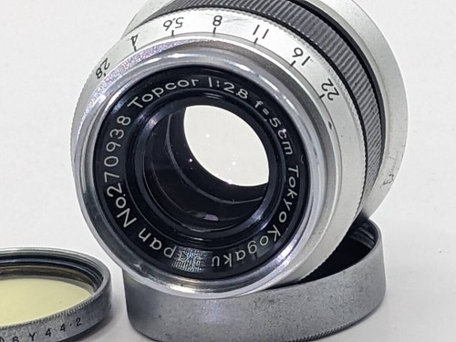 Tokyo Kogaku Topcon Topcor Lens F2.8 f=5cm Tokyo Kogaku Black Lens with Cap - Picture 2 of 8