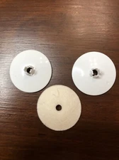 Two SPOOL CAPS Large & 1 Felt Husqvarna Viking