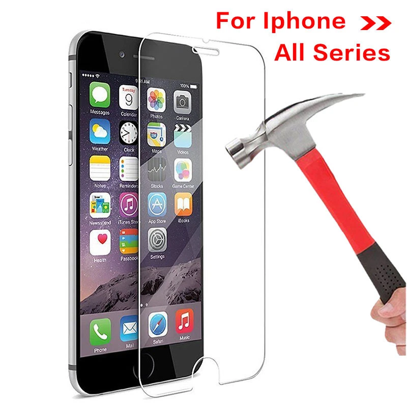 Venta al por mayor Lote a granel Protector de pantalla de vidrio templado para iPhone 17 16 15 14 13 12 Foto 2 de 4