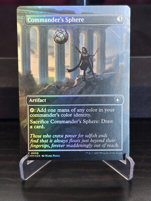 Commander's Sphere (Borderless) Commander Masters - Foil - NM