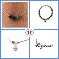 Schmuckset Armband Halskette 4 Perlen Seraphinit Aus Russland 8 Mm. GrößE Pers