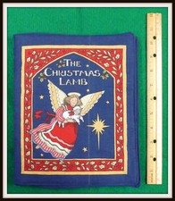THE CHRISTMAS LAMB - Completed Cotton Cloth Fabric Children's Book Baby Gift