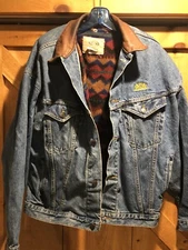 Vintage Denim Jean Jacket Philip Morris Corporate Affairs Conference 1997 Sz XL