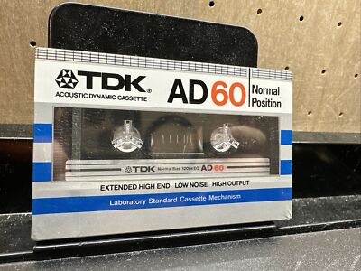 TDK AD-X60 Normal Position Blank Audio Cassette