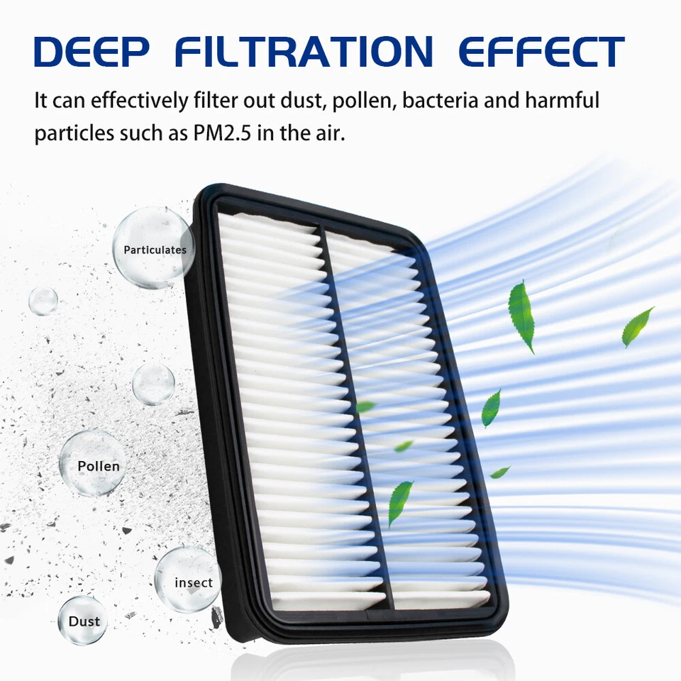 2x Filtro de aire del motor para Ford F-150 F-250 F-350 F-450 F-550 Super Duty Foto 3 de 4